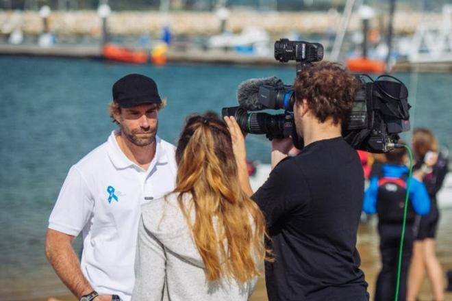 ASF Trustee Iain Percy is also one of many superb Ambassadors for the Foundation & Bart's Bash. Iain is also great at getting the message out to the world i.e. sign up to Bart's Bash and you're helping to get more disadvantaged young people out sailing! © Martin Allen